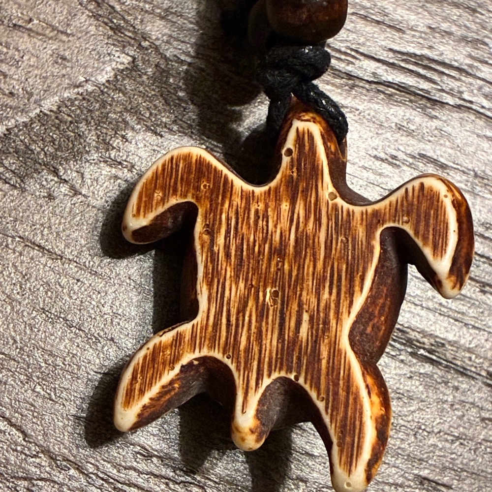 🐢 Sea Turtle Pendant Necklace Adjustable Cord Unisex NEW - Picture 5 of 5
